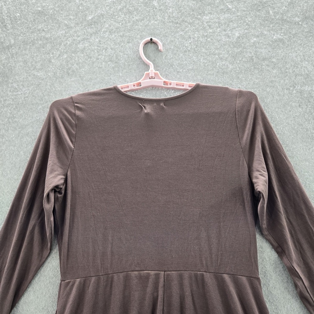 Nine Britton Women Dress 1X Taupe Fit & Flare Carrie Square Neck NWT - Picture 7 of 8